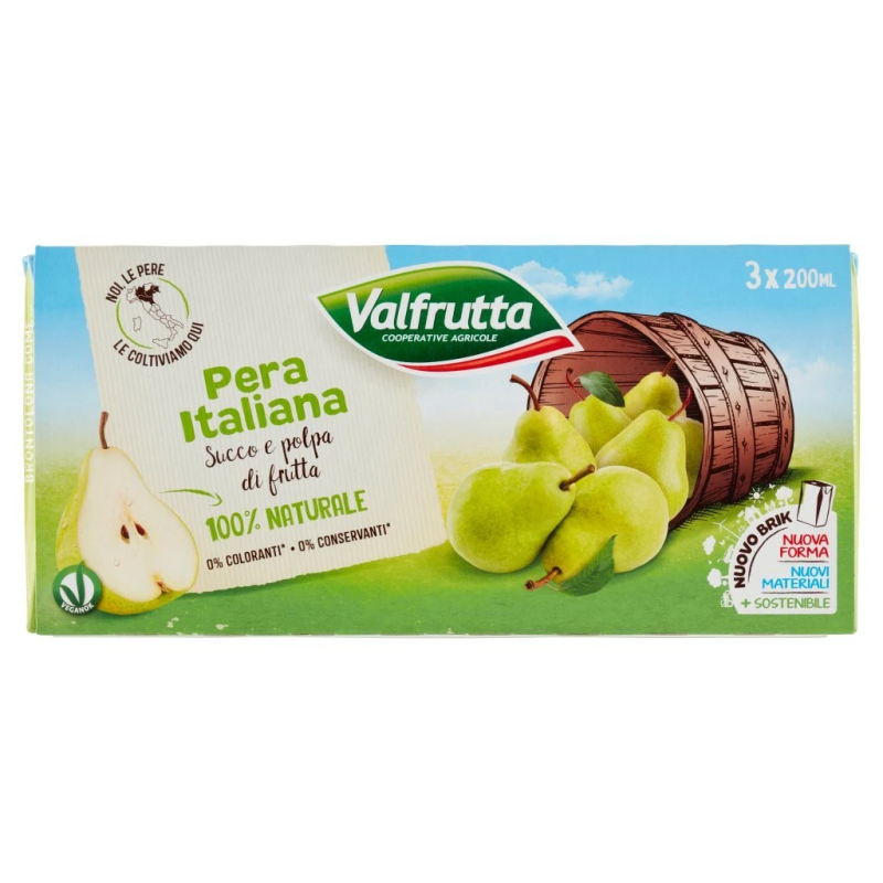 VALFRUTTA SUCCO ML. 200 X 3 PERA