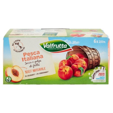 VALFRUTTA SUCCO ML. 200 X 3 PESCA