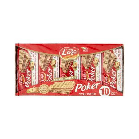 LAGO WAFER POKER NOCCIOLA GR. 450X10
