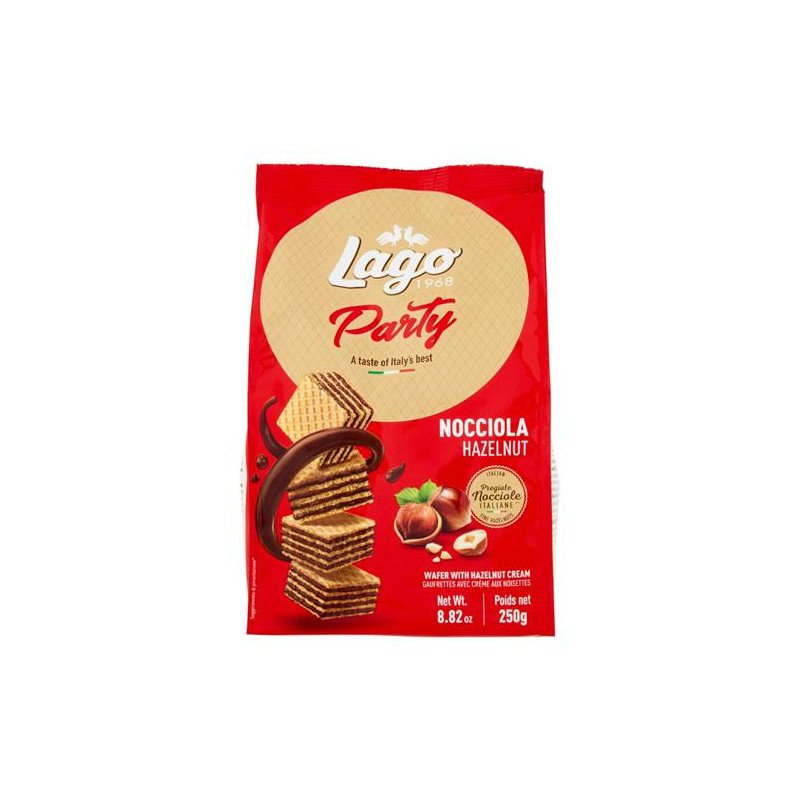 LAGO PARTY WAFERS NOCCIOLA GR. 250