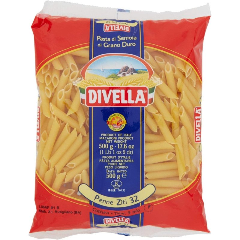 DIVELLA PENNE ZITI N° 32 GR. 500