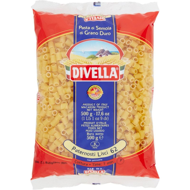 DIVELLA PATERNOSTI LISCI N° 62 GR. 500