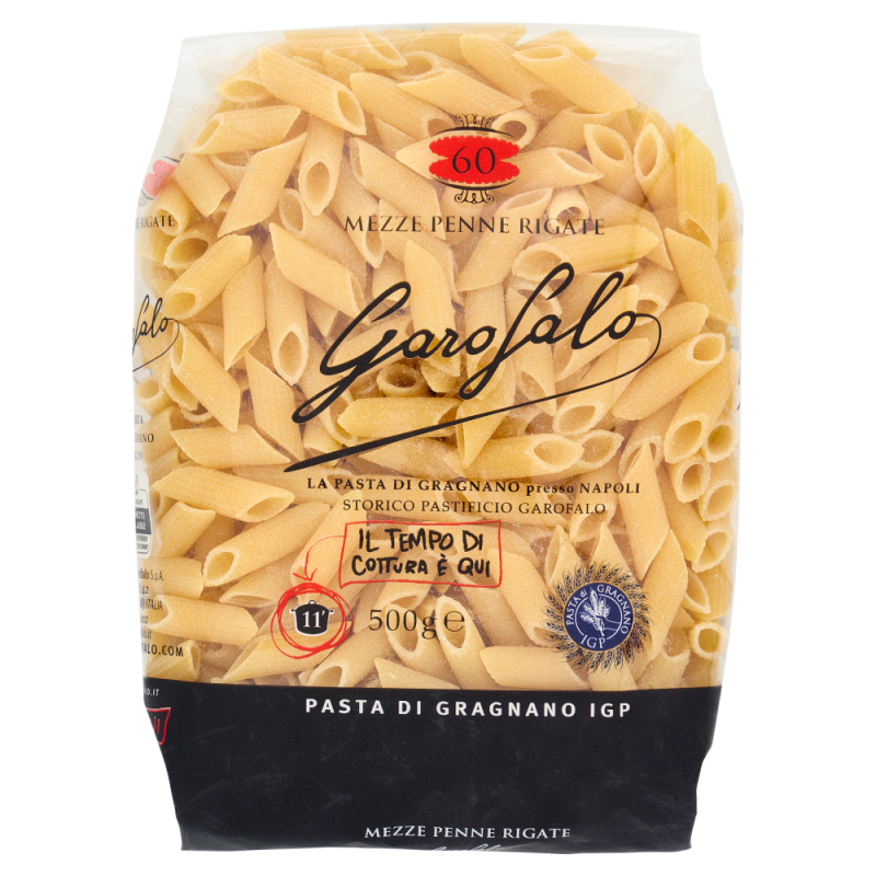 GAROFALO MEZZE PENNE RIGATE N° 60  GR. 500