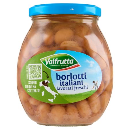 VALFRUTTA BORLOTTI VETRO GR. 360