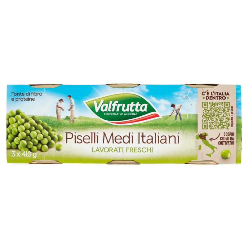 VALFRUTTA PISELLI MEDI LATTA GR. 410 X 3